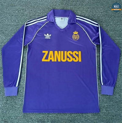 Max Maillot Retro 1984-85 Real Madrid Exterieur Manche Longue
