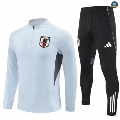 Maxmaillots Survetement Enfant Japon 2025/26 Gris/Noir discout