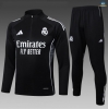 Maxmaillots Survetement Enfant Real Madrid 2025/26 Noir/Blanc personnalisé