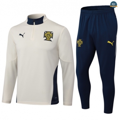 Maxmaillots Survetement Portugal 2025/26 Bleu Marine/Blanc/Jaune/Bleu Pas Chere