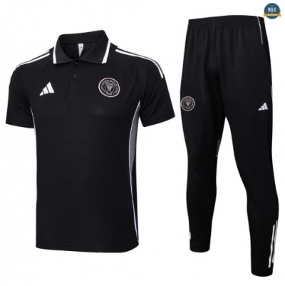 Maxmaillots Training Polo Inter Miami 2025/26 Noir/Blanc Pas Chere