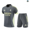 Maxmaillots Training Real Madrid Enfant + Short 2025/26 Bleu Marine/Jaune personnalisé