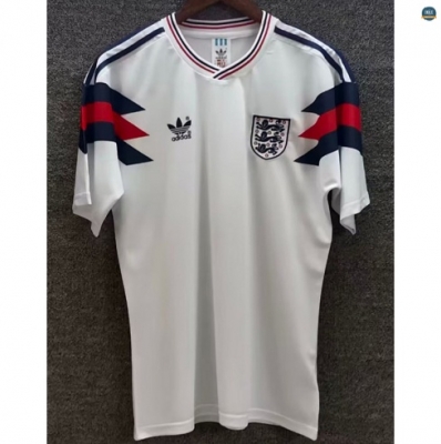 Max Maillots Foot Retro 1990 Angleterre Blanc