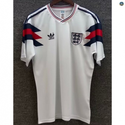 Max Maillots Foot Retro 1990 Angleterre Blanc