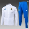 Vente Max Veste Survetement Enfant Real Madrid 2025/26 Blanc/Bleu