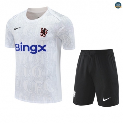 Mode‎ Max Maillots Training Foot Chelsea + Short 2025/26 Blanc/Noir