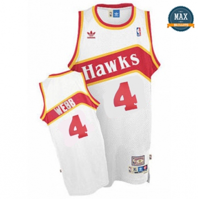 Spud Webb, Atlanta Hawks [blanc]