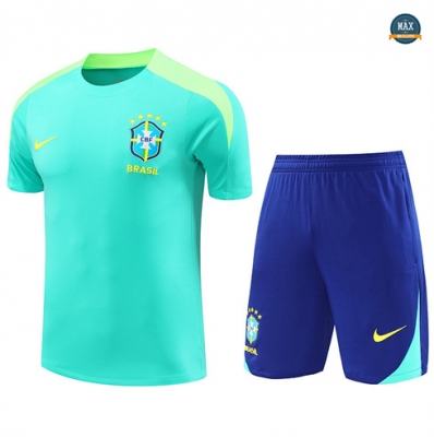 Nouveau Max Maillots Training Brésil + Short 2024/25 bleu clair