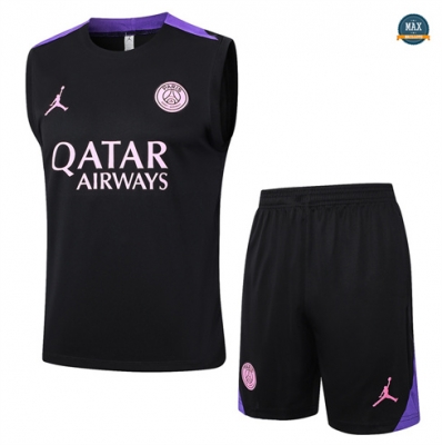 Vente Max Maillot Training Paris Paris Saint Germain Ensemble Short Débardeur 2024/25 noir