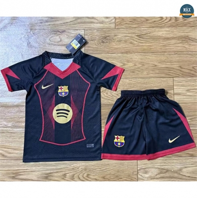 Max Maillot Barcelone Enfant Noir 2025/26