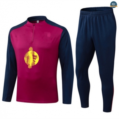 Maxmaillots Survetement Barcelone 2025/26 Rouge/Bleu Marine personnalisé