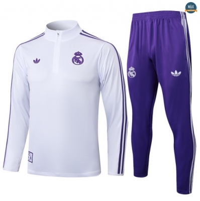 Maxmaillots Survetement Real Madrid 2025/26 Blanc/Violet discout