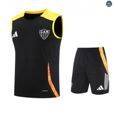 Maxmaillots Training Atletico Mineiro Ensemble Short Débardeur 2025/26 Noir/Jaune discout