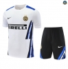 Maxmaillots Training Inter Milan + Short 2025/26 Blanc/Noir/Bleu Pas Cher