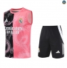 Maxmaillots Training Real Madrid Ensemble Short Débardeur 2025/26 Rose/Noir/Blanc Pas chèr
