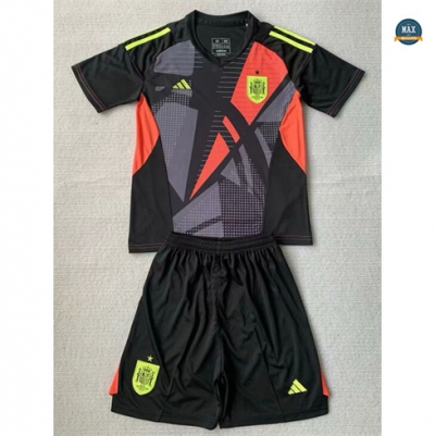 Max Maillots Espagne Enfant Gardien de but Noir 2024/25