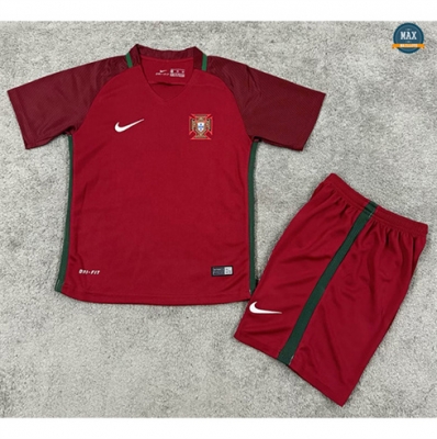 Max Maillot Retro 2016-17#Portugal Enfant Domicile