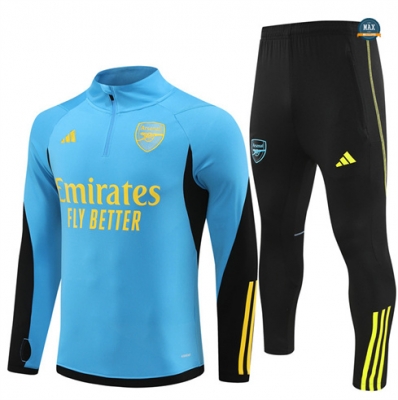 Soldes Max Survetement Enfant Arsenal 2024/25 bleu clair pas cher fiable
