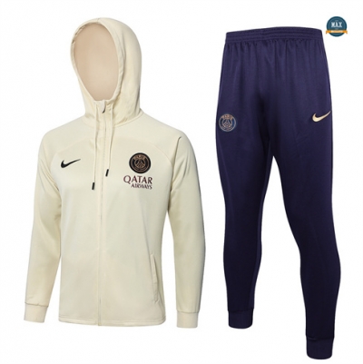 Nouveaux Max Veste Survetement à Capuche Paris Saint Germain 2024/25 abricot pas cher fiable