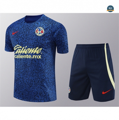 Créer Max Maillot América + Shorts 2024/25 Training bleu pas cher fiable