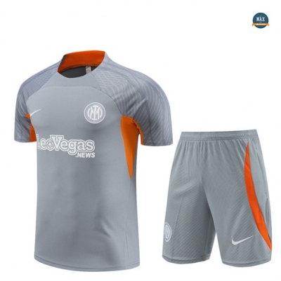 Acheter Max Maillot Inter Milan Enfant + Shorts 2024/25 Training gris pas cher fiable