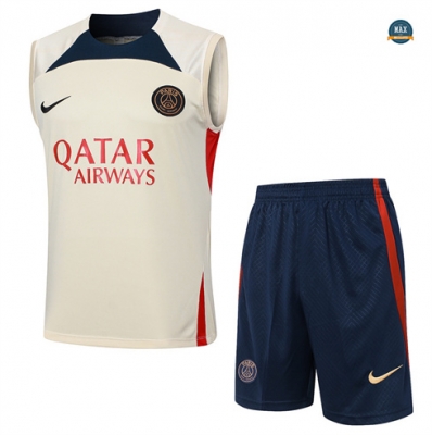 Acheter Max Maillot Paris Saint Germain Debardeur 2024/25 Training abricot pas cher fiable