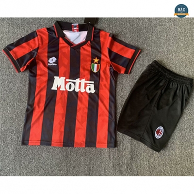 Maillot Retro 1993-94 AC Milan Enfant Domicile