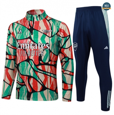 Survetement Arsenal 2024/25 rouge personnalisé