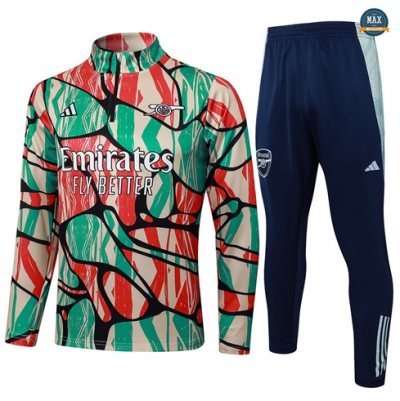 Survetement Arsenal 2024/25 rouge personnalisé