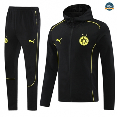 Veste Survetement à capuche Dortmund 2024/25 noir