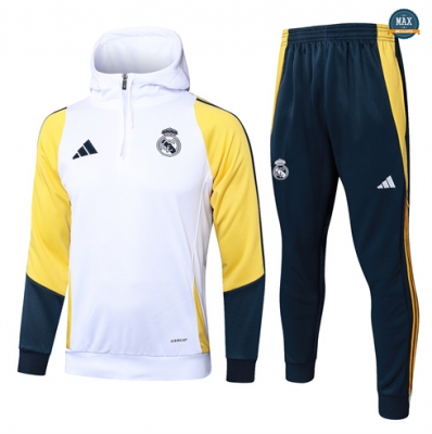 Survetement Sweatshirt à capuche Enfant Real Madrid 2024/25 Blanc