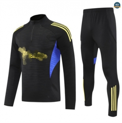 Nouveau Max Survetement Manchester United 2025/26 Noir/Jaune/Bleu