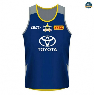 Max Maillot Rugby Debardeur North Queensland Cowboys 2018/19 Bleu Marine