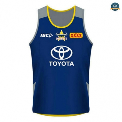 Max Maillot Rugby Debardeur North Queensland Cowboys 2018/19 Bleu Marine