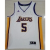 240279 Max Maillots NBA Los Angeles Lakers CALDERON 5 Blanc Taille:M