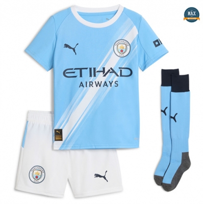 Max Maillots Manchester City Enfant Domicile Bleu 2025/26