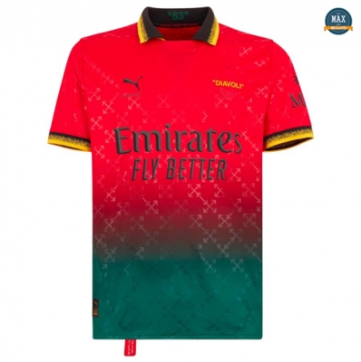 Max Maillot AC Milan Fourth Off Blanc/Rouge 2024/25