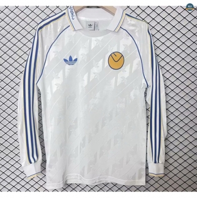 Max Maillot Leeds United Édition spéciale Vintage Manche Longue Blanc 2024/25