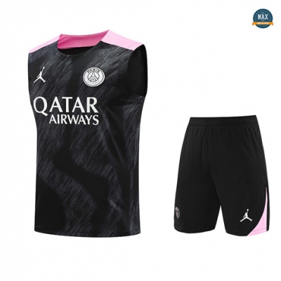 Achetez Max Maillots Training Paris Paris Saint Germain Ensemble Short Débardeur 2024/25 noir