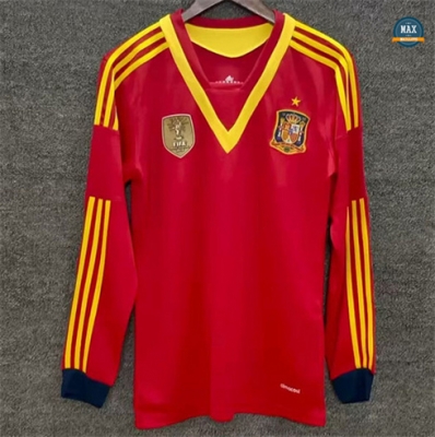 Max Maillots Retro 2013 Espagne Domicile Manche Longue