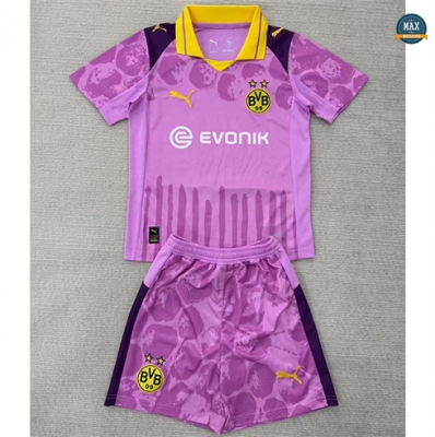 Maillot Foot Borussia Dortmund Enfant Gardien De But Pourpre 2025/26