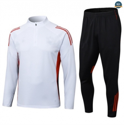Maxmaillots Survetement Bayern Munich 2025/26 Blanc/Noir/Rouge Pas Chere