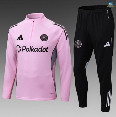 Maxmaillots Survetement Enfant Inter Miami 2025/26 Rose/Noir Pas Chere