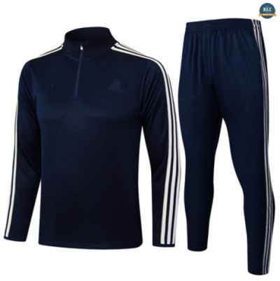 Maxmaillots Survetement Enfant Juventus 2025/26 Bleu Marine/Blanc Pas Cher
