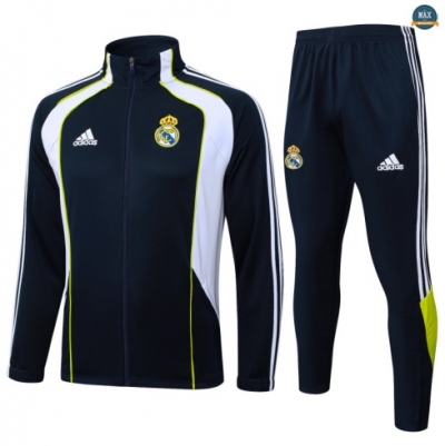 Maxmaillots Veste Survetement Enfant Real Madrid 2025/26 Vert/Blanc/Vert Pas Cher