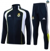 Maxmaillots Veste Survetement Enfant Real Madrid 2025/26 Vert/Blanc/Vert Pas Cher