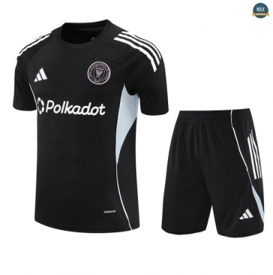 Maxmaillots Training Inter Miami Enfant + Short 2025/26 Noir/Blanc Pas Chere