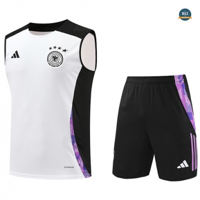 Choix Maillot Training Allemagne Ensemble Short Debardeur 2024/25 Blanc