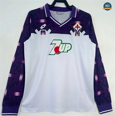 Max Maillot Retro 1992-93 Fiorentina Exterieur Manche Longue