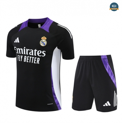 Max Maillots Training Real Madrid Enfant + Short 2024/25 noir